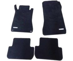 Originalus Mercedes Benz W209 CLK juodas kilimėlis velūras grindų kilimėlių rinkinys NAUJAS B66294117