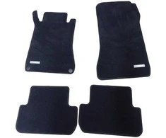 Originalus Mercedes Benz W209 CLK juodas kilimėlis velūras grindų kilimėlių rinkinys NAUJAS B66294117