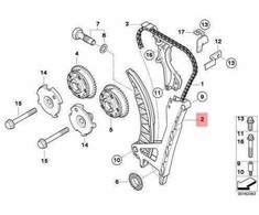 ORIGINALUS OEM BMW E46 E81 E87 E87N Grandinės įtempėjas ir vadovas 11317512519