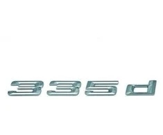 ORIGINALUS OEM BMW E91 Bagažo dangčio chromuotas 335d emblema ženklelis logotipas 51147164517