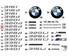 ORIGINALUS OEM BMW F30 F30N Bagažo dangčio 325d Emblema Ženklas Logotipas 51147289890