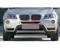 ORIGINALUS OEM BMW X3 F25 Priekinis Bamperis Viršutinė Centrinė Grotelė 51117210466
