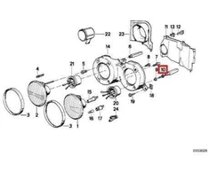 ORIGINALUS OEM Taikymo Reguliavimo Varžtas Mygtukas BMW 3-Serija E30 63121370857