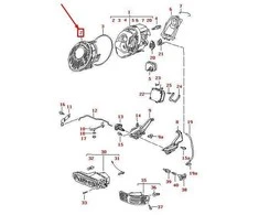 Originalus PORSCHE 911 Carrera 993 priekinis žibintas dešinė 99363190200