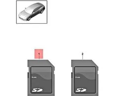 Porsche 911 Carrera Cayenne Macan Panamera USB Atmintinė Su Navigacija Originalus 9Y0909000AP