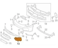 Originalus PORSCHE Boxster Cayman Laikiklio Rėmas Kairysis Matinis Juodas 98150556303OK1