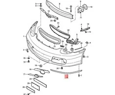 Originalus PORSCHE Cayman 987C Apdaila Kairė 98750552702