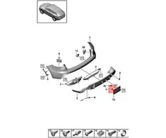 Originalus PORSCHE Macan 95B palaikymas atbulinei kamerai 95B807997DOK1