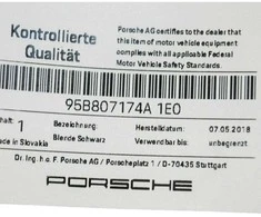Originalus PORSCHE Macan 95B žibintų apdaila dešinė juoda 95B807174A1E0
