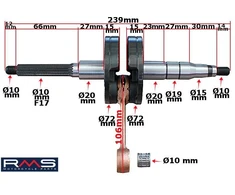 Other Alkūninio veleno APRILIA 50 BENELLI BETA MALAGUTI PIN 10 mm RMS