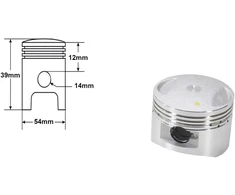 Other ATV 125 stūmoklis 54mm kaištis 14mm komplektas BRI