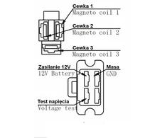 Other ATV įtampos reguliatorius CH125 6 laidai JT