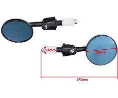 Other JUODŲ MOTOCIKLŲ VEIDRODĖLIŲ LAIKIKLIS ANT VAIRO 18 mm OXF-8753 KOMPLEKTAS