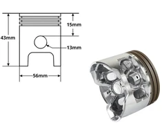 Other KRYŽMINIS CILINDRAS YX140 56mm APOLLO KAYO ZIPP 1P56FMJ