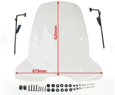 Other MOTOROLERIO PRIEKINIO STIKLIO APSAUGA YM-4245 KYMCO AGILITY