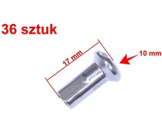 Other MZ ETZ ES TS 250 GALINIŲ RATŲ STIPINAI 16'' 121mm CHROMUOTI 36 vnt.