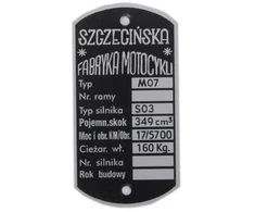 Other PAVADINĖ LENTELĖ JUNAK M07 1956–1959