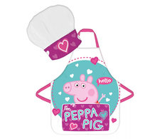 Peppa Pig Hello Kids prijuostė ir kepurė