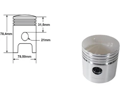Other PISTON K-750 M-72 78.50mm 2 SHARP DUELLS SET DI