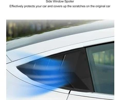 Other Šoninio lango spoileris "Tesla Model Y" 2021-2023 m. modeliui - 2 vnt. ABS trikampio dangtelis, juodas