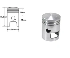 Other stūmoklis JAWA 350 360 59.00mm 4 SHARP DUELLS SET DI