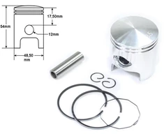 Other Stūmoklis Piaggio Typhoon Air Cool 80cc 48.5mm PIN12 STD