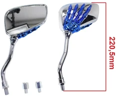 Other VEIDRODĖLIAI M10 M8 CHROMUOTI TRUMPI CHOPPER BONE SC