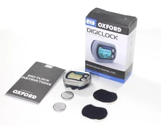 OXFORD elektroninis laikrodis su termometru, skirtas tvirtinti prie vairo
