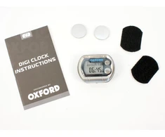 OXFORD elektroninis laikrodis su termometru, skirtas tvirtinti prie vairo