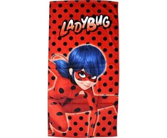 Paplūdimio rankšluostis "Miraculous Ladybug" 70x140 cm