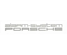 Porsche 911 993 Alarm Window Sticker Genuine 91170125000