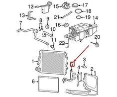 PORSCHE 911 997 Radiatoriaus Kairysis Palaikymas 99710636502 NAUJAS ORIGINALUS