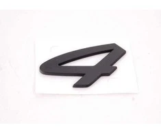 Porsche 911 Carrera emblema juoda, skirta deniniam dangčiui, originali 9645592410070C