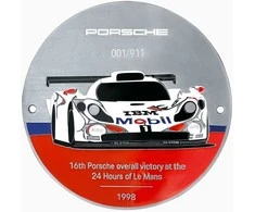 Porsche GT1 Kolekcija Grillbadge Melyna Oranzine Sidabrine Originalus WAP0508120RGBD