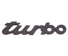 Porsche 930 964 Turbo Ženklo Insignija Juoda Originalus 9305593170270C