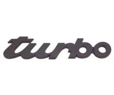 Porsche 930 964 Turbo Ženklo Insignija Juoda Originalus 9305593170270C