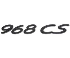 Porsche 968 Club Sport 968 CS Juodas Galinis Ženklelis Emblema Originali 9445591270070C