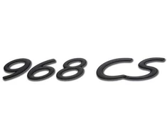 Porsche 968 Club Sport 968 CS Juodas Galinis Ženklelis Emblema Originali 9445591270070C