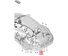 Porsche 992 Turbo S 99 Bumperio Valdymo Rinkinys Originalus 992971188B