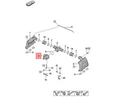 Porsche 992 Turbo Throttle Valve Adapteris Originalus PAA133141