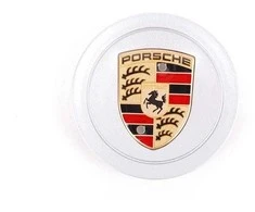 "Porsche 993 996" 993 996 Spalvotas herbinis lydinio ratlankio centrinis dangtelis originalus naujas