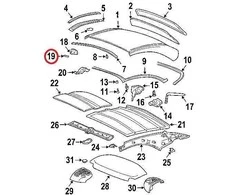 Porsche 996 997 Carrera kietas stogas dangtelis 99656370601 NAUJAS