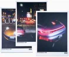 Porsche Plakatu Rinkinys AHEAD 4 Pietvakariai Originalus WAP0929040RPSA