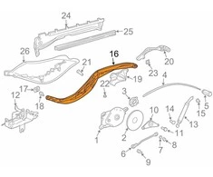 Porsche Boxster 986 Dešinysis viršutinio atramos svirtis 98656155201GRV NAUJA ORIGINALI