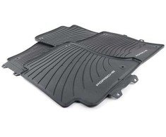 Porsche Cayenne 11-14 Visos oro sąlygos guminės grindų kilimėliai juodi originalūs 958044801571E0