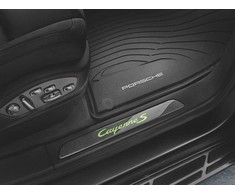 Porsche Cayenne 11-14 Visos oro sąlygos guminės grindų kilimėliai juodi originalūs 958044801571E0