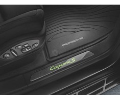 Porsche Cayenne 11-14 Visos oro sąlygos guminės grindų kilimėliai juodi originalūs 958044801571E0