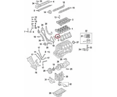 Porsche Cayenne 9PA Laiko grandinės vadovas 94810502302 4.5S NAUJAS ORIGINALUS