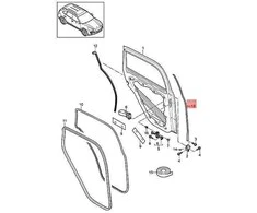 Porsche Cayenne E2 92 Priekinis Kairys Durų Apsauga Originalus 95853371704