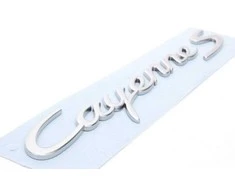Porsche Cayenne S Bagažo Dangčio Emblema Ženklelis Sidabrinis Originalus 95855967600